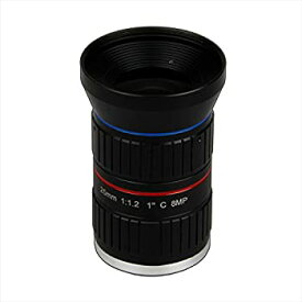 【中古】 Quanmin Starlight 8メガピクセル HD 4K 1インチ 25mm F1.2 マニュアル ITS 道路交通監視 CCTVレンズ Cマウント 5MP 6MP 8 MP ボックス