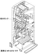 楽天市場】三菱 冷蔵庫 給水タンク mr‐e47s‐f1の通販 