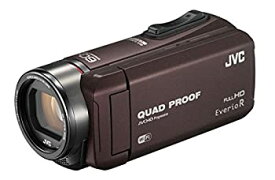 【中古】 JVC ビデオカメラ Everio R 防水5m 防塵仕様 Wi-Fi対応 内蔵メモリー64GB ブラウン GZ-RX600-T