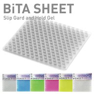 枚方技研 BTS100-4.5CL ビタシート 10cm×10cm 耐震 補助マット 家電 家具 食器 花瓶 接着 ゴム 耐震ジェ…