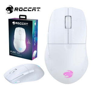 ROCCAT by TURTLE BEACH Q[~O}EX PURE AIR Bluetooth CX  2.4Ghz ԃobe[ ő125 y w TCh{^ IveBJXCb` RGB zCg Lbg (06)