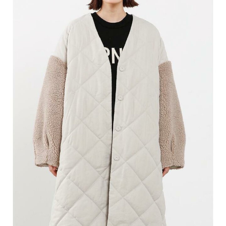 楽天市場】【70%OFF】 trois トロワ 袖 ボア キルティング ロング 