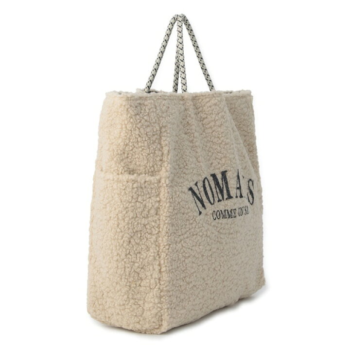 NOMADIS/ノマディス】ボア トートバッグ ベージュ 美品 NOMADIS