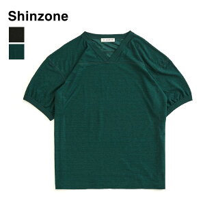 �y2026 SUMMER�zTHE SHINZONE �V���]�[�� ���l���t�b�g�{�[��T�V���c LINEN FOOTBALL TEE 26MMSCU01�y�O���[��/�u���b�N�z�y���������z�y�\��z