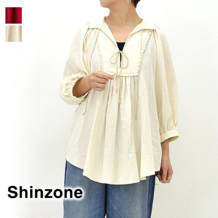 楽天市場】THE SHINZONE シンゾーン ガーゼスモックブラウス GAZE 