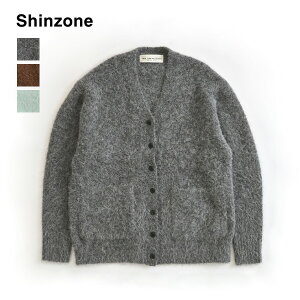 �y26AW�zTHE SHINZONE �V���]�[�� ALPACA SHAGGY KNIT CARDIGAN �A���p�J�V���M�[�j�b�g�J�[�f�B�K�� 26AMSNI03 ���f�B�[�X�y�O���[/�u���E��/���C�g�u���[�z�y���������z�y�\��z