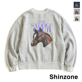 【23FW】THE SHINZONE シンゾーン HORSE SWEAT ホーススウェット 23AMSCU04【ホワイト/グレー/ネイビー】【送料無料】