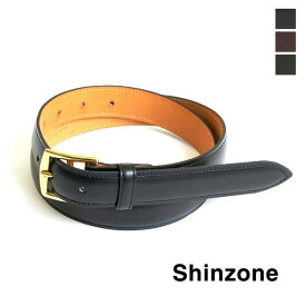 【24SS】THE SHINZONE シンゾーン PLUMP BELT レザーベルト 23AMSIT06 【ブラック/ボルドー/ブラウン】