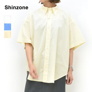 �y25Summer�zTHE SHINZONE �V���]�[�� HALF SLEEVES DADDY SHIRT �����_�f�B�V���c 25MMSBL06�y�z���C�g/�u���[/�C�G���[�z�y���������z