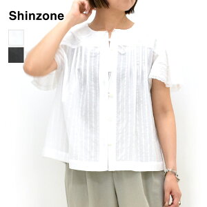 �y2026 SUMMER�zTHE SHINZONE �V���]�[�� ���[�X�u���E�X LACE BLOUSE 26MMSBL08�y�z���C�g/�u���b�N�z�y���������z�y�\��z