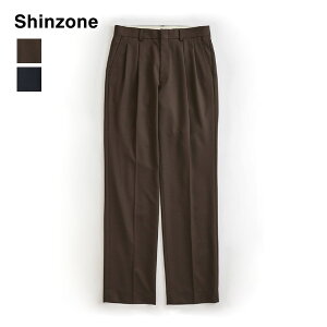 �y26AW�zTHE SHINZONE �V���]�[�� WASHABLE WOOL CHRYSLER PANTS �E�H�b�V���u���E�[�� �N���C�X���[�p���c 26AMSPA09 ���f�B�[�X�y�u���E��/�l�C�r�[�z�y���������z�y�\��z