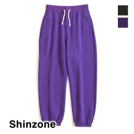 【23FW】THE SHINZONE シンゾーン COMMON SWEAT PANTS コモンスウェットパンツ シーズンカラー 22AMSCU13 レディース【送料無料】【ブラック/パープル】