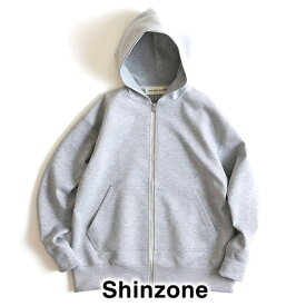 【24SS】THE SHINZONE シンゾーン HOODIE フーディ ジップアップパーカー 24SMSCU08 グレー【送料無料】【予約】