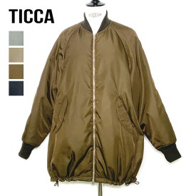 【26AW】TICCA ティッカ ミドルMA-1 ブルゾン TBFA-012 レディース【カーキ/モカ/ブラウン/ブラック】【送料無料】【予約】