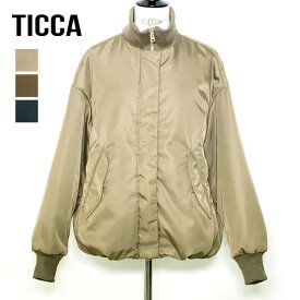 【26AW】TICCA ティッカ スタンドネックブルゾン TBFA-014 レディース【モカ/ブラウン/ブラック】【送料無料】【予約】