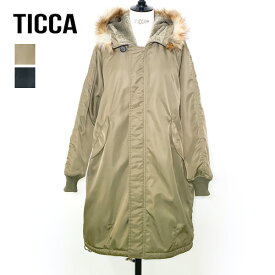 【26AW】TICCA ティッカ モッズコート TBFA-015 レディース【モカ/ブラック】【送料無料】【予約】