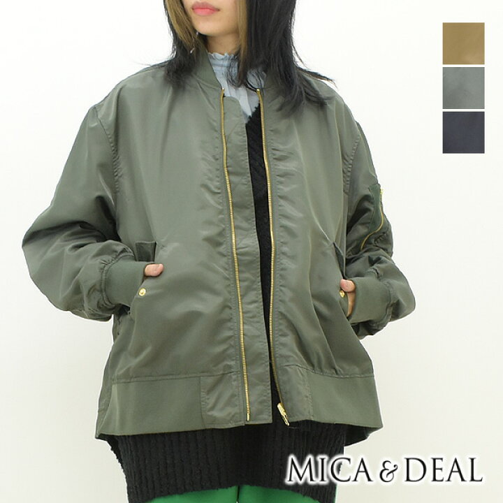 楽天市場】MICA&DEAL マイカアンドディール バックフレアMA-1ブルゾン 