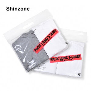 THE SHINZONE �V���]�[�� PACK LONG SLEEVE TEE �p�b�NT�V���c ���� ����T �N���[�l�b�N 26AMSCU18 ���f�B�[�X�y�z���C�g���z���C�g/�z���C�g���O���[�z�y���������z