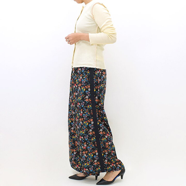 楽天市場】MEYAME メヤメ SIDE LINE WIDE PANTS (FLOWER) サイドライン  