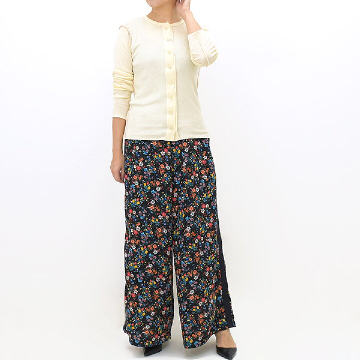 楽天市場】MEYAME メヤメ SIDE LINE WIDE PANTS (FLOWER) サイドライン 