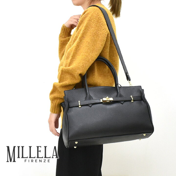 楽天市場】MILLELA FIRENZE ミレッラフィレンツェ 金具付レザートート 