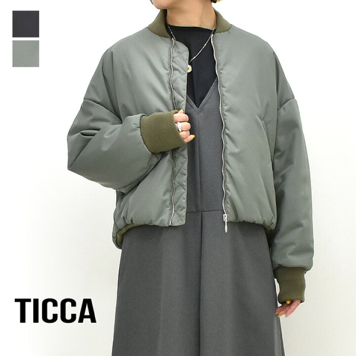 楽天市場】【25AW】TICCA ティッカ ショートMA-1 ブルゾン TBEA-051