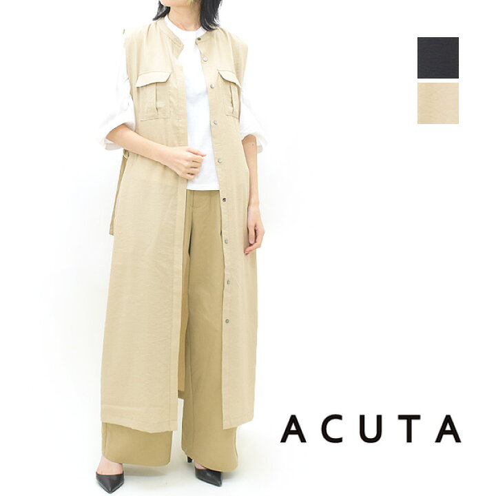 楽天市場】ACUTA アクータ ヴィンテージクレープ サファリジレ 