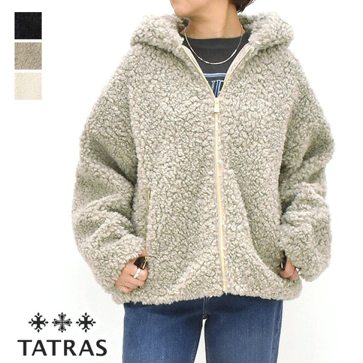 タトラス オーバーサイズ アウター ボアブルゾン 02 歩き回れる
