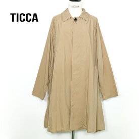 【26SS】TICCA ティッカ ナイロンステンカラーコート TBFS-172 レディース【ベージュ】【送料無料】【予約】