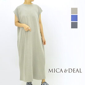 MICA&DEAL マイカアンドディール ピグメントバイオノースリーブワンピース フレンチ 0124204082 レディース【ベージュ/ブルー/ブラック】【送料無料】