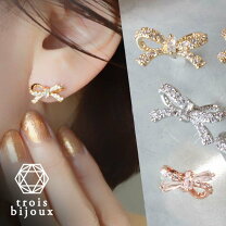 楽天市場】ピアス 18k リボン（ピアス｜レディースジュエリー 