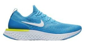 ナイキ メンズ ランニングシューズ Nike Epic React Flyknit エピック リアクト フライニット スニーカー Blue Glow/White/Blue Volt/Glow