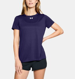 アンダーアーマー レディース Tシャツ Under Armour UA Locker T-Shirt 半袖 Purple/White