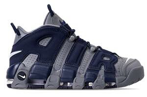 �i�C�L �����Y ���A�A�b�v�e���| Nike Air More Uptempo '96 �o�b�V�� Cool Grey/White/Mid Navy ���A�e��
