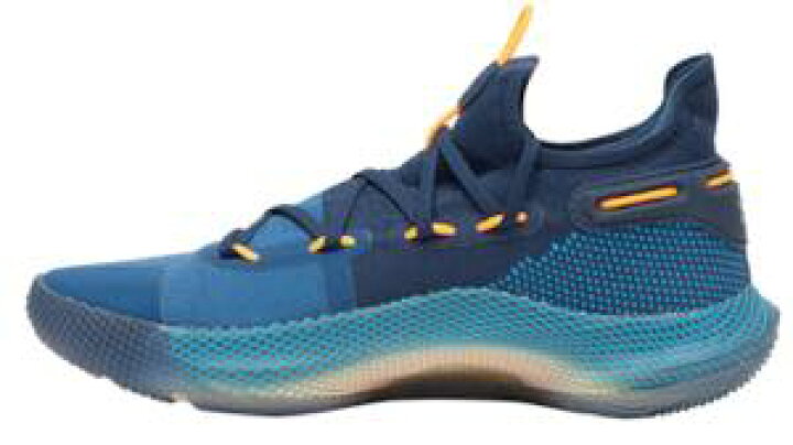 アンダーアーマー メンズ カリー6 Under Armour Curry VI "Underrated" バッシュ Petrol Blue/Mango Orange/Academy 高額レア trois HOMME アンダーアーマー UNDER ARMOUR カリー 青色 ブルー アンダーアーマー