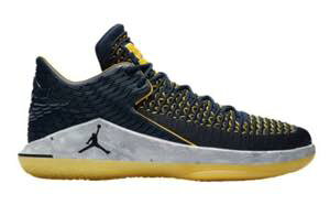�W���[�_��31 �����Y Jordan XXX2 32 Low Michigan �o�b�V�� College Navy/Metallic Silver/Amarillo �~�V�K�� ���z���A