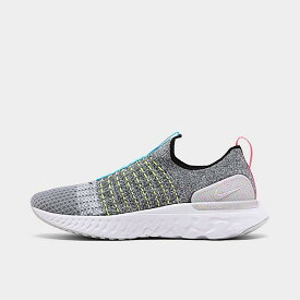 ナイキ メンズ シューズ Nike React Phantom Run Flyknit 2 ランニングシューズ White/Black/Flash Crimson/Baltic Blue