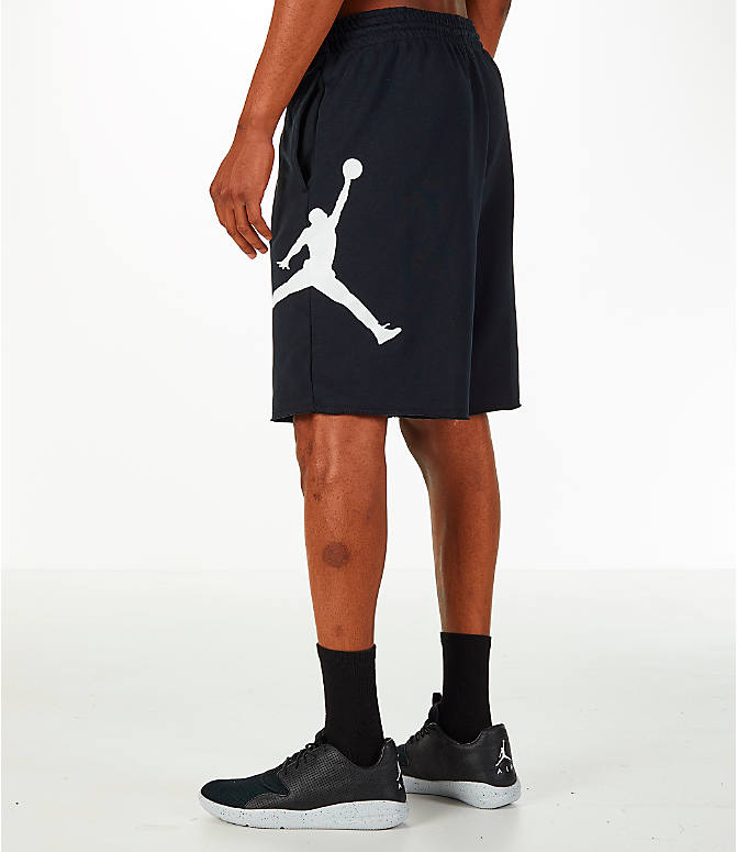 ジョーダン メンズ Jordan Sportswear Air Jumpman Fleece Shorts ショーツ ハーフパンツ  Black/White | ｔｒｏｉｓ　ＨＯＭＭＥ
