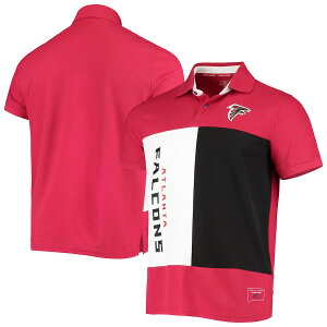 トミーヒルフィガー メンズ ポロシャツ "Atlanta Falcons" Tommy Hilfiger Color Block Polo - Red/Black