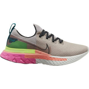 �i�C�L ���f�B�[�X ���A�N�g �C���t�B�j�e�B Nike React Infinity Run Flyknit �����j���O�V���[�Y Violet Ash/Dk Smoke Grey/Pink Blast