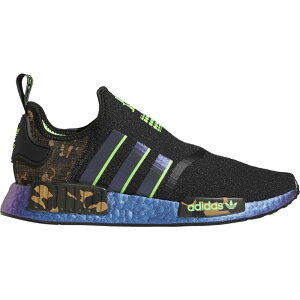 �A�f�B�_�X �����Y �X�j�[�J�[ adidas Originals NMD R1 �����j���O�V���[�Y Black/Solar Green/Green