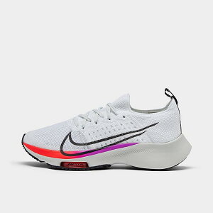 ナイキ キッズ/レディース ズームテンポ Nike Air Zoom Tempo Next% Flyknit GS ランニングシューズ White/Flash Crimson/Hyper Violet