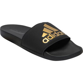 アディダス メンズ adidas Adilette Comfort Slide サンダル スリッパ Core Black/Gold Metallic