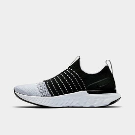 ナイキ メンズ シューズ Nike React Phantom Run Flyknit 2 ランニングシューズ Black/White