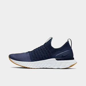 �i�C�L �����Y �V���[�Y Nike React Phantom Run Flyknit 2 �����j���O�V���[�Y College Navy/Blue Fox/Light Silver