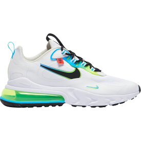 ナイキ メンズ エアマックス270 Nike Air Max 270 React スニーカー White/Black/Blue Fury/Volt