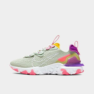 �i�C�L ���f�B�[�X �V���[�Y Nike React Vision �����j���O�V���[�Y Pistachio Frost/White/Vivid Purple