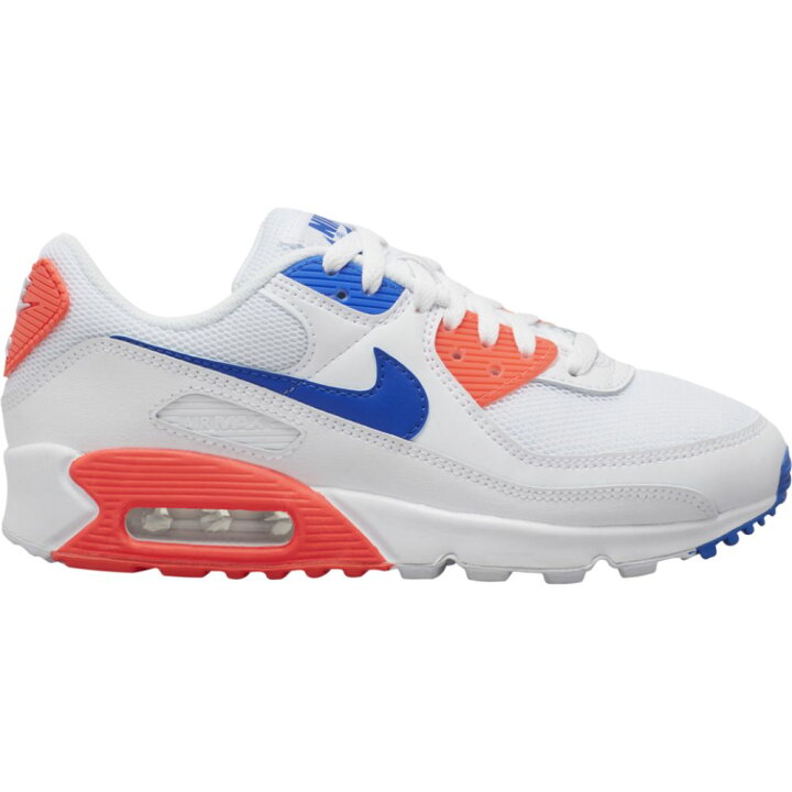 楽天市場 ナイキ レディース エアマックス９０ Nike Air Max 90 White Racer Blue Flash Crimson ｔｒｏｉｓ ｈｏｍｍｅ