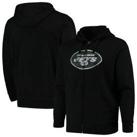 メンズ フーディ "New York Jets" G-III Sports by Carl Banks Primary Logo Full-Zip Hoodie - Black