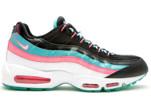iCL Y GA}bNX95 Air Max 95 Miami Vice BLACK/WHITE-LIGHT LAVA-CLEAR JADE
